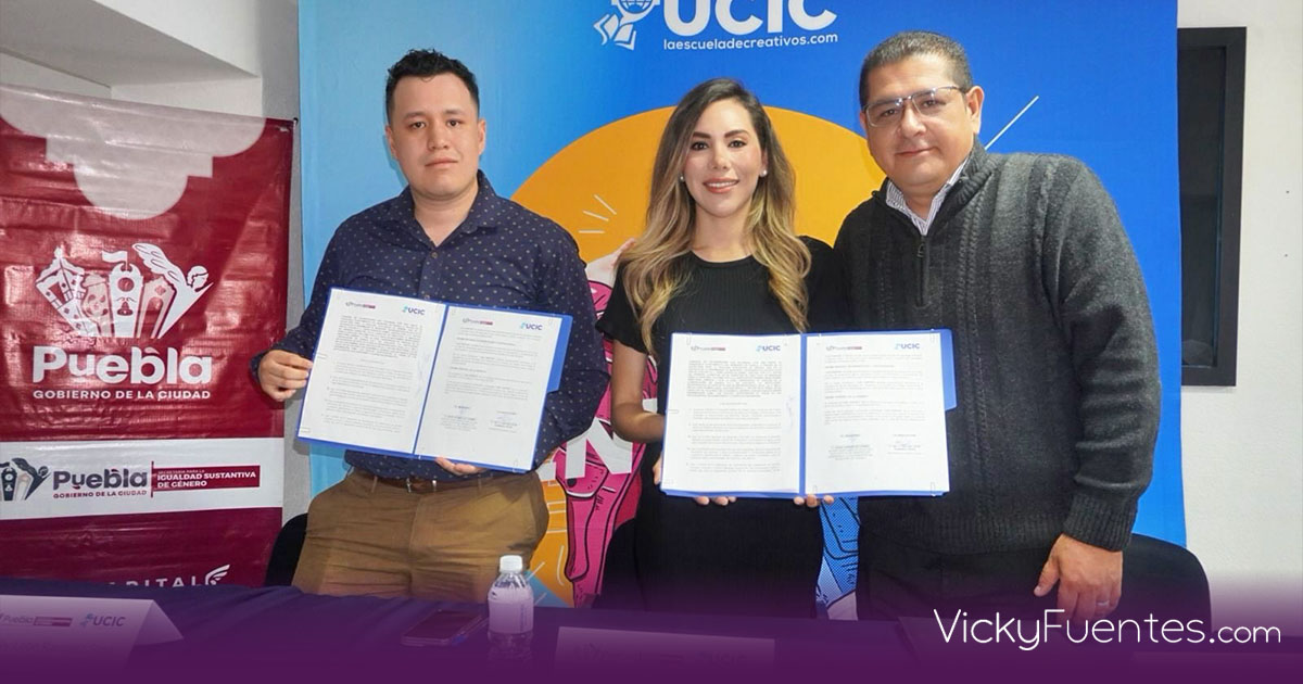 Gobierno municipal de Puebla y UCIC firman convenio por la igualdad de género en la educación