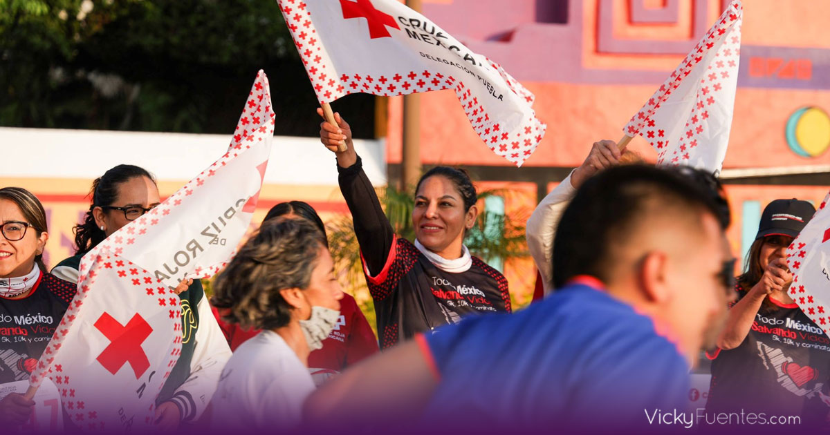 Más de mil 200 personas corren por la Cruz Roja en San Andrés Cholula