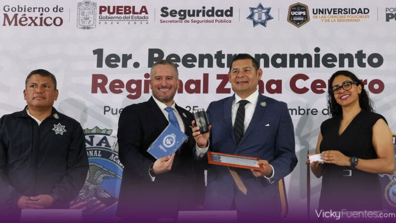 Puebla impulsa seguridad pública con foro internacional de reentrenamiento policial