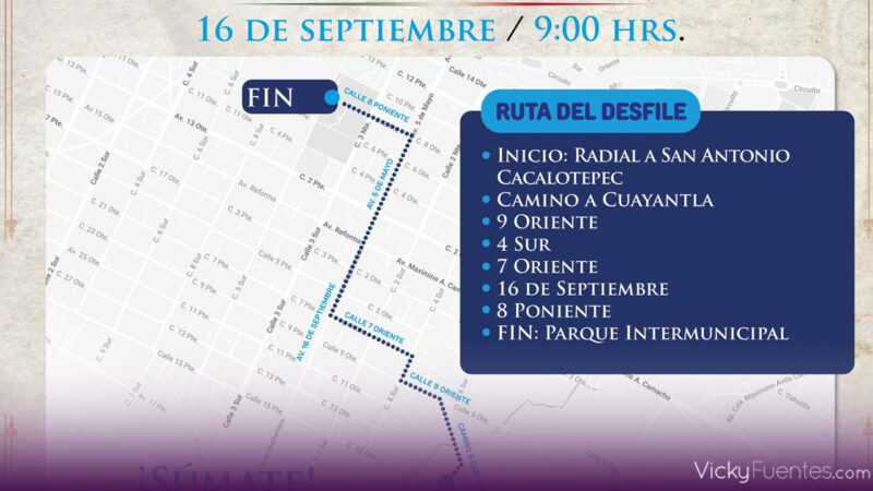 San Andrés Cholula activa operativo especial para Fiestas Patrias 2025