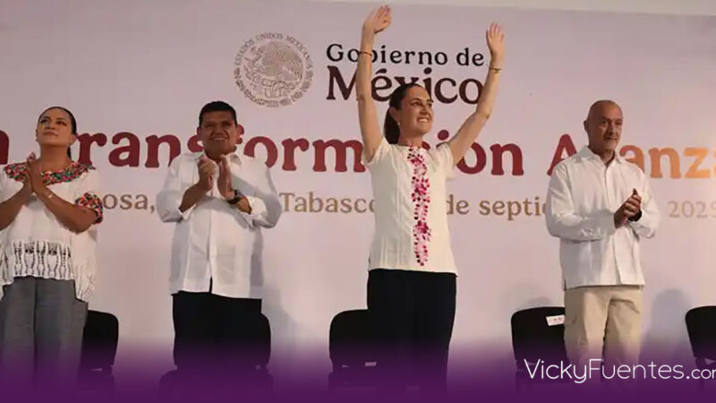 Anuncia Sheinbaum inversión de 21 mil mdp en Tabasco; celebra reducción del 22% en la pobreza