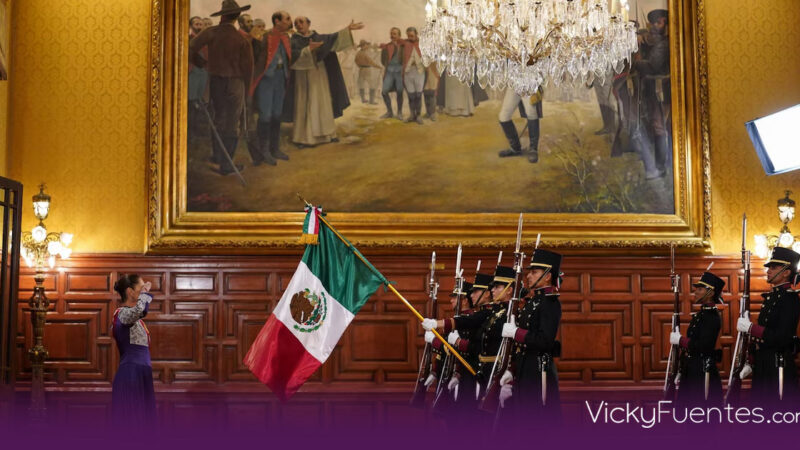 Sheinbaum impulsa la visibilidad de la mujer en su primer Grito de Independencia histórico