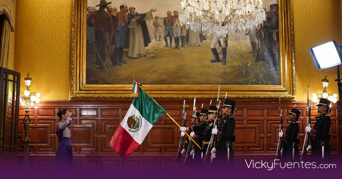 Sheinbaum impulsa la visibilidad de la mujer en su primer Grito de Independencia histórico