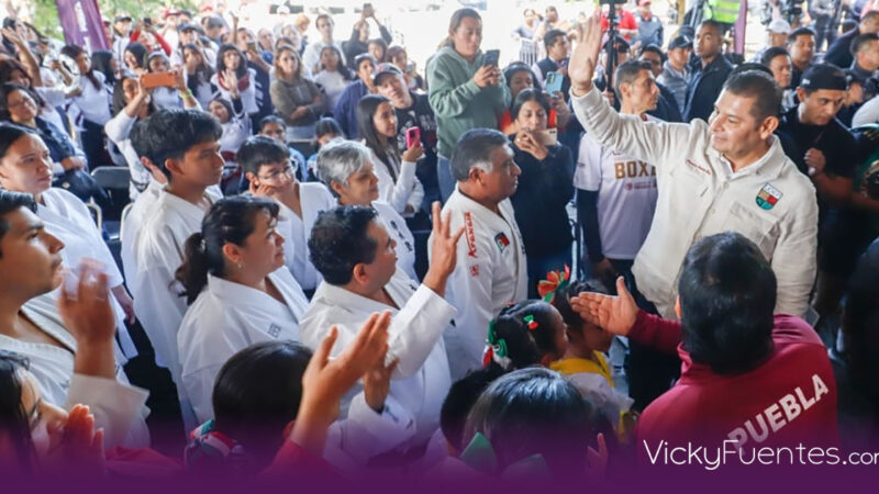 Tejiendo Paz en Puebla: Armenta impulsa deporte y unidad familiar en Ignacio Zaragoza