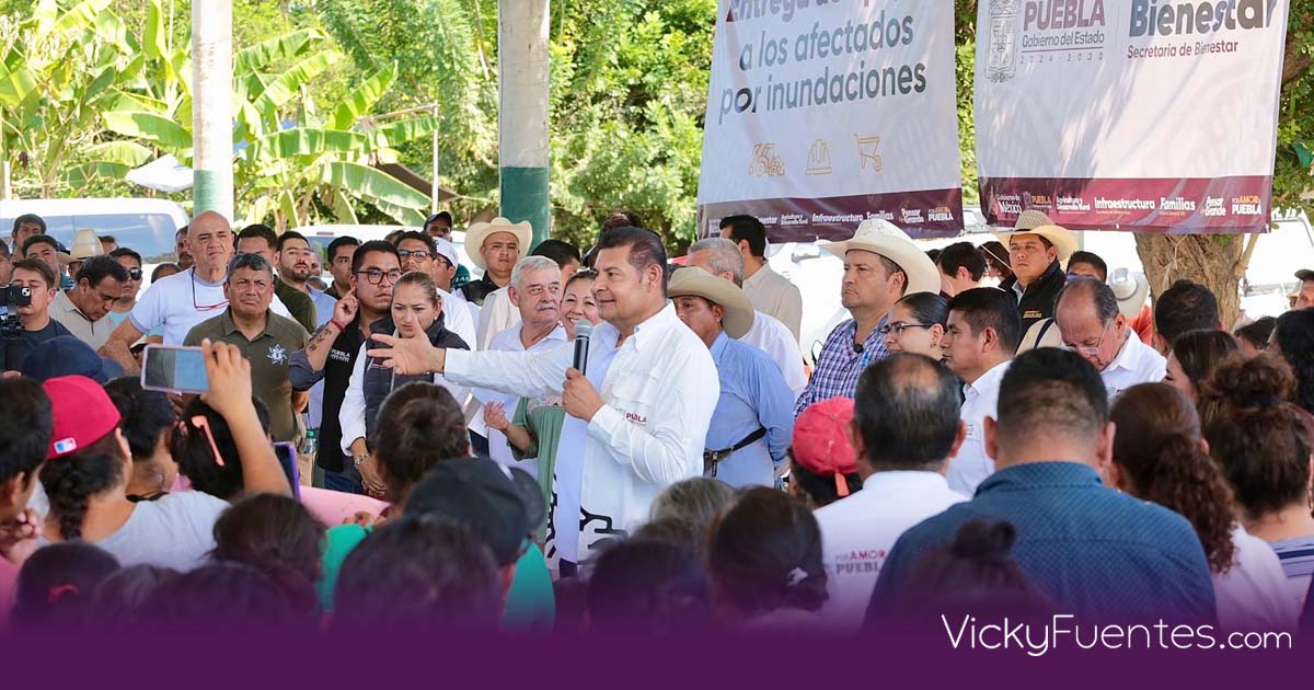 Tras lluvias, Armenta entrega 633 mil pesos para el campo en Francisco Z. Mena