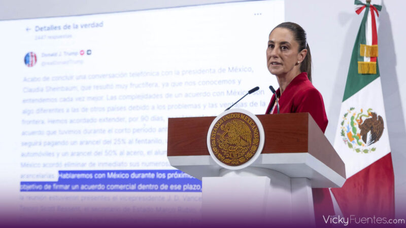 Claudia Sheinbaum y Donald Trump extienden diálogo comercial para resolver barreras arancelarias