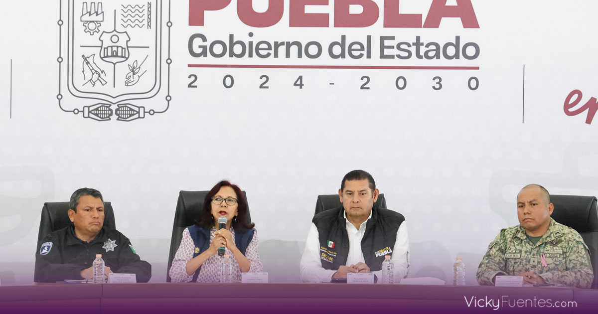 Gobierno federal y estatal despliegan apoyo total en Puebla por lluvias