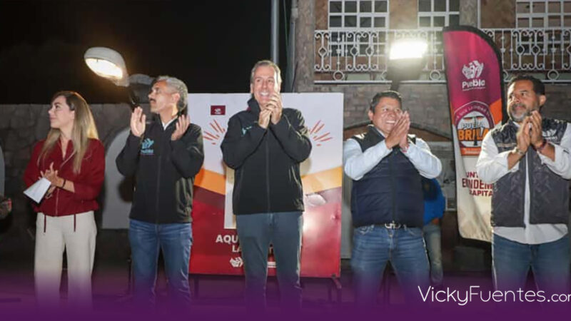 Santo Tomás Chautla se ilumina al 100 % con tecnología LED bajo el programa Puebla Brilla