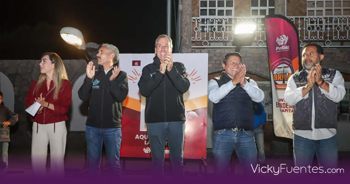 Santo Tomás Chautla se ilumina al 100 % con tecnología LED bajo el programa Puebla Brilla