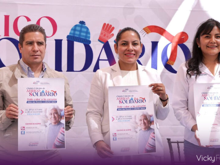 Lupita Cuautle impulsa la quinta edición de “Abrigo Solidario” en San Andrés Cholula