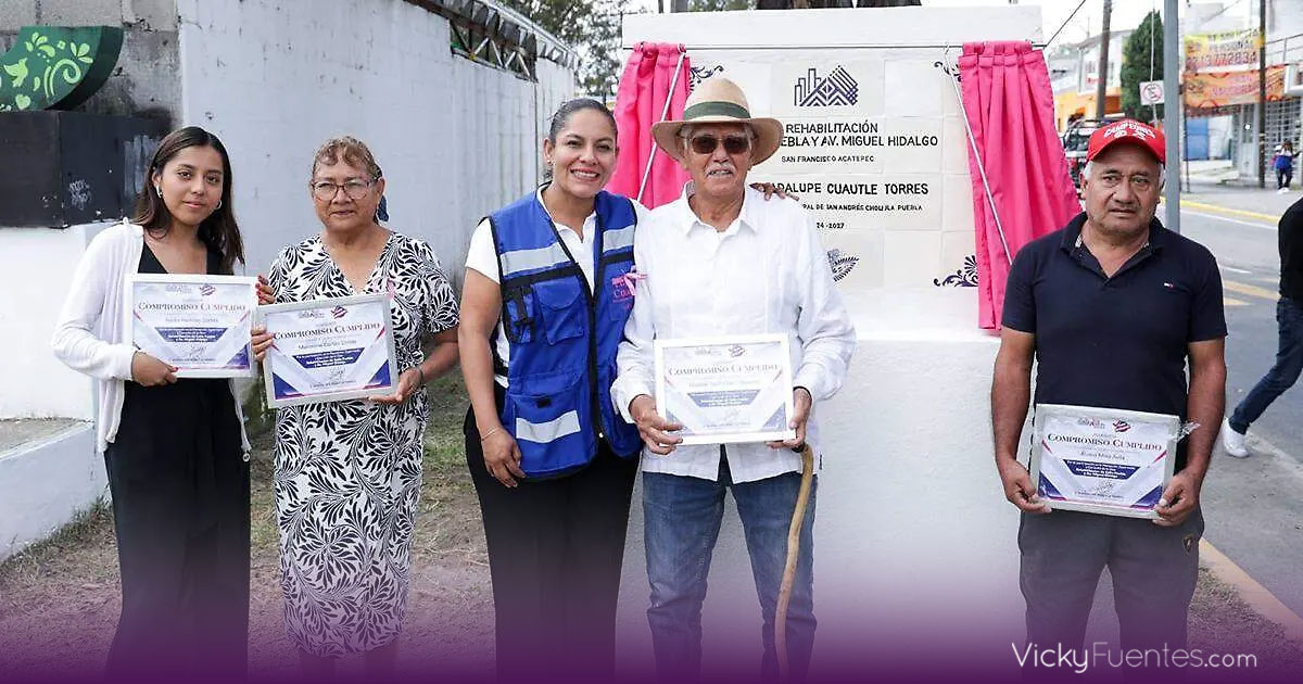 Lupita Cuautle impulsa la rehabilitación de vialidad clave en Acatepec