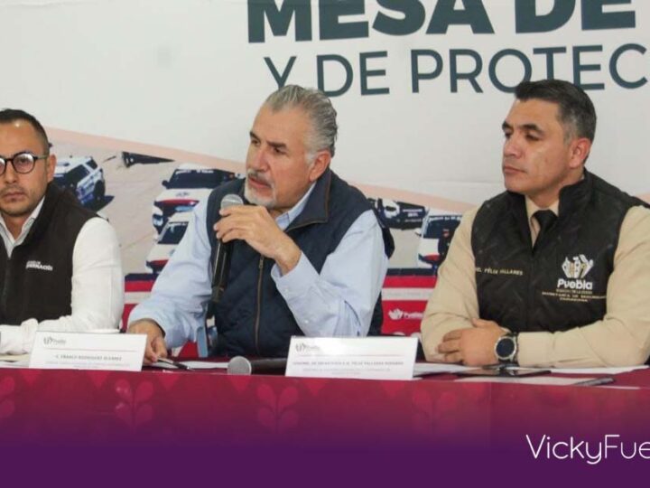 Ayuntamiento de Puebla destaca resultados en seguridad: 181 detenidos y menos accidentes viales