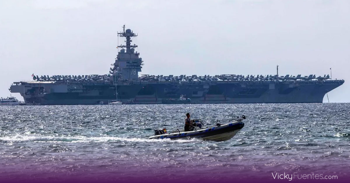 Tensión regional: Estados Unidos despliega el portaaviones USS Gerald R. Ford en América Latina