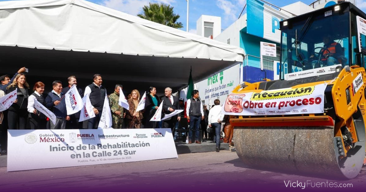 Alejandro Armenta anuncia rehabilitación histórica de vialidades en Puebla con apoyo de Pemex