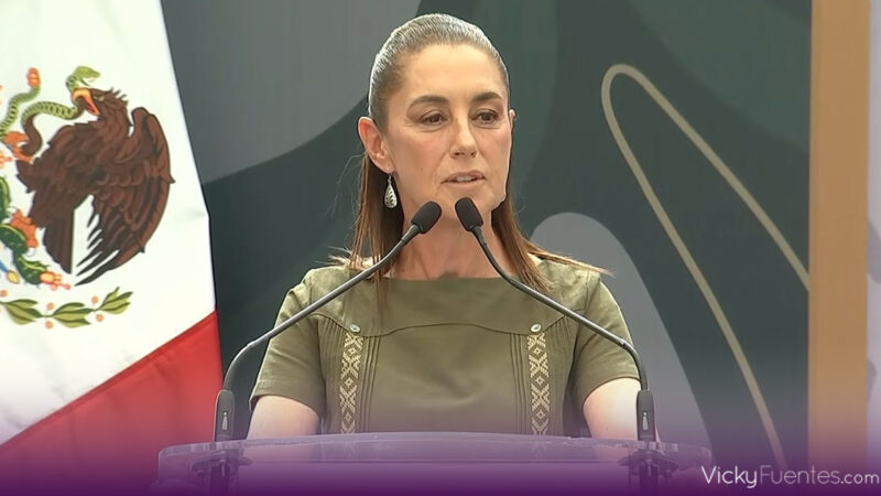 Claudia Sheinbaum agradece respaldo de López Obrador y afirma que el movimiento “está muy fuerte”