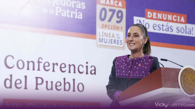 Claudia Sheinbaum lanza plan nacional con más de 30 acciones para los 16 días de activismo