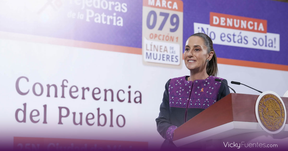 Claudia Sheinbaum lanza plan nacional con más de 30 acciones para los 16 días de activismo