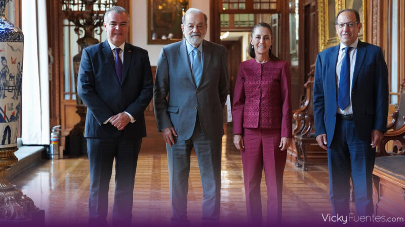 Claudia Sheinbaum se reúne con Carlos Slim y el CCE para evaluar el rumbo económico del país