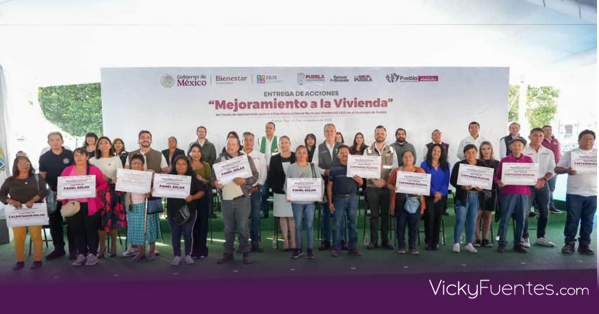 4 mil hogares en zonas vulnerables de la capital poblana reciben apoyos sustentables