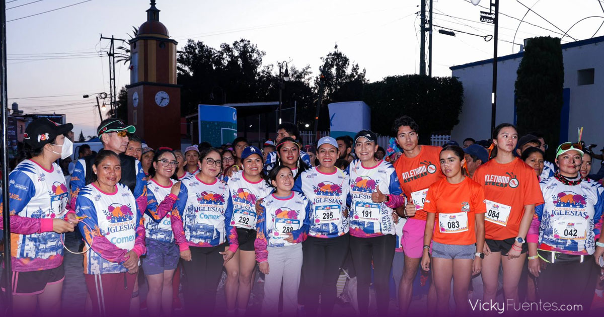 Éxito total en la primera Carrera de las Iglesias en San Andrés Cholula