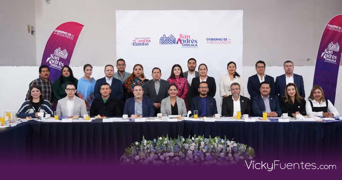 Lupita Cuautle refuerza alianza con empresarios para el desarrollo de San Andrés Cholula