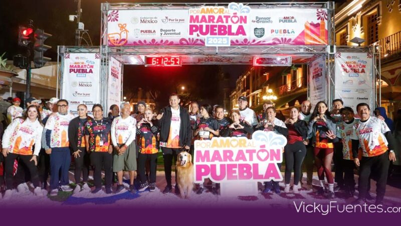 Fiesta Deportiva en Puebla: Maratón 2025 Congrega a Más de 20 Mil Corredores y Se Consolida Como Política de Estado