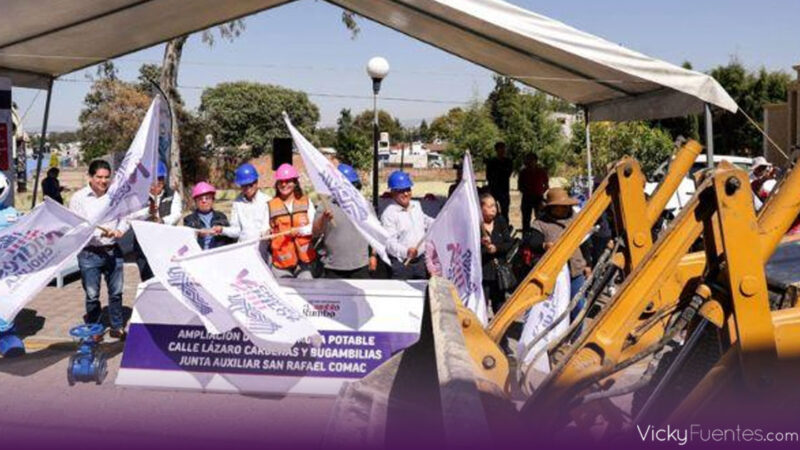 San Andrés Cholula inicia ampliación de red de agua potable en San Rafael Comac