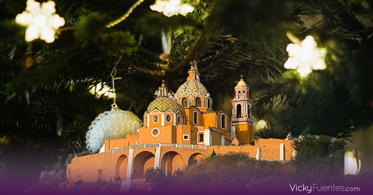 San Andrés Cholula se adelanta a la Navidad con miles de luces y adornos