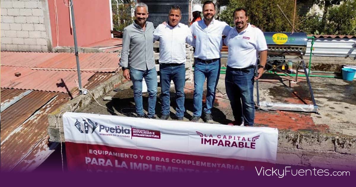 San Miguel Espejo: entregan paneles solares y tinacos para el mejoramiento de vivienda