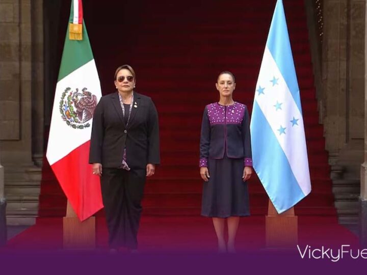 Sheinbaum y Castro refuerzan cooperación bilateral en Palacio Nacional a días de elecciones en Honduras
