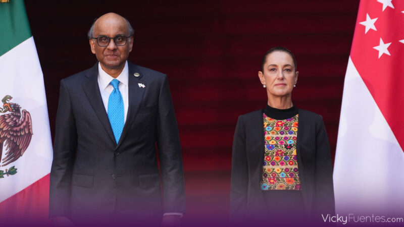 Claudia Sheinbaum recibe al Presidente de Singapur para impulsar agenda bilateral