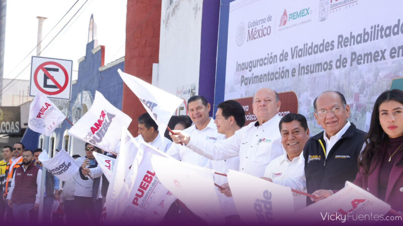 Puebla supera meta histórica de rehabilitación vial gracias a apoyo de PEMEX