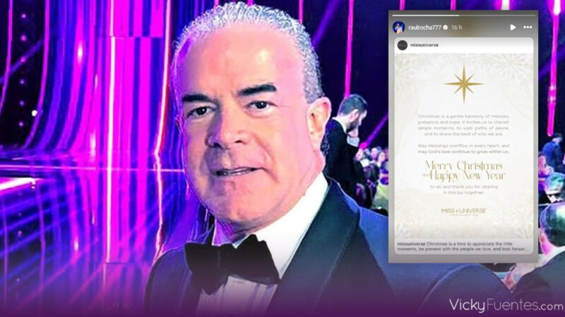 Raúl Rocha Cantú reaparece en Navidad mientras crece la polémica por Miss Universo 2025
