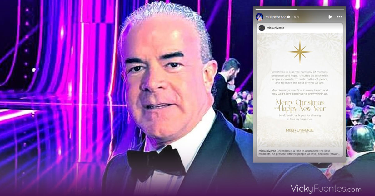 Raúl Rocha Cantú reaparece en Navidad mientras crece la polémica por Miss Universo 2025