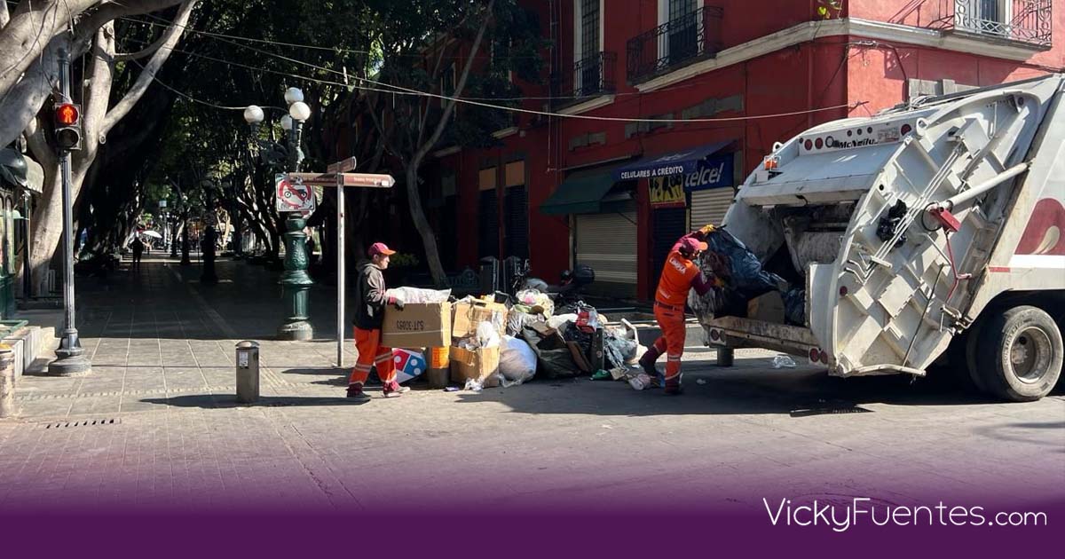 Puebla suspenderá recolección de basura el 1 de enero: horarios y recomendaciones