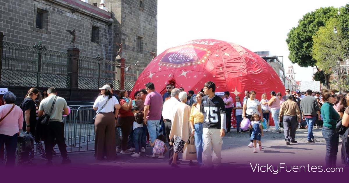 Sintamos la Navidad: el domo sensorial que transforma las fiestas en Puebla