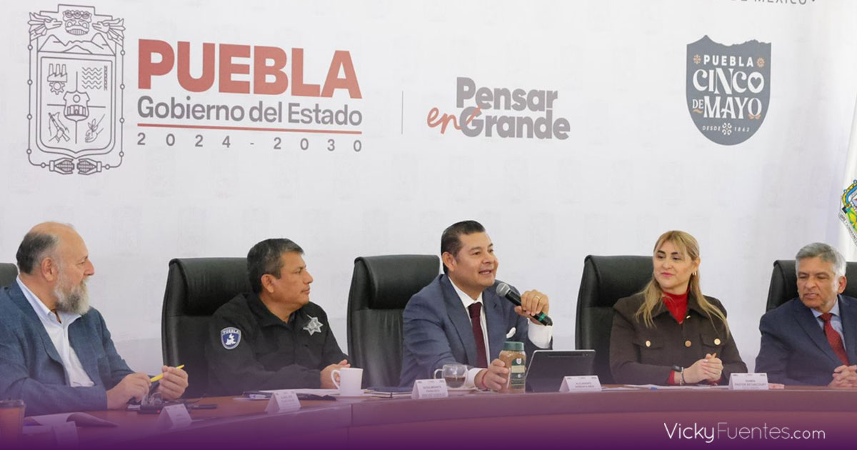 Alejandro Armenta destaca reducción de delitos y operativos de seguridad en Puebla