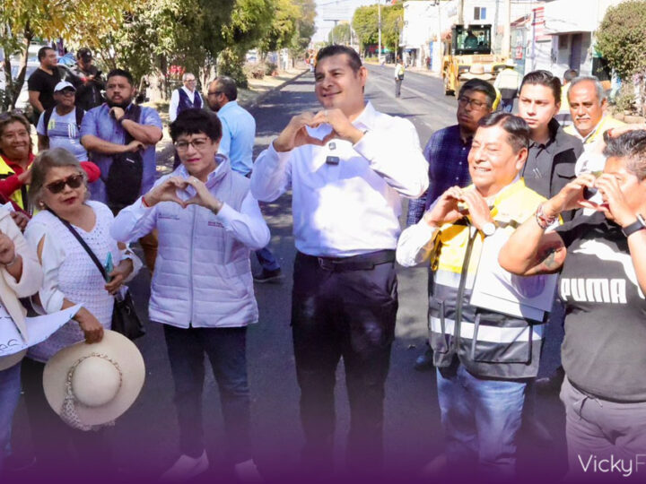 Alejandro Armenta supervisa avance del 60% en pavimentación de la 24 Sur