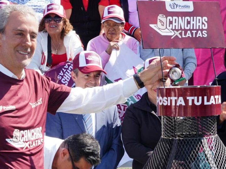 Pepe Chedraui arranca campaña “Canchas x Latas”: reciclaje para rehabilitar espacios deportivos en Puebla