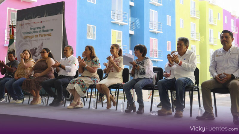 Claudia Sheinbaum destaca en Veracruz que la 4T impulsa vivienda, bienestar y justicia social