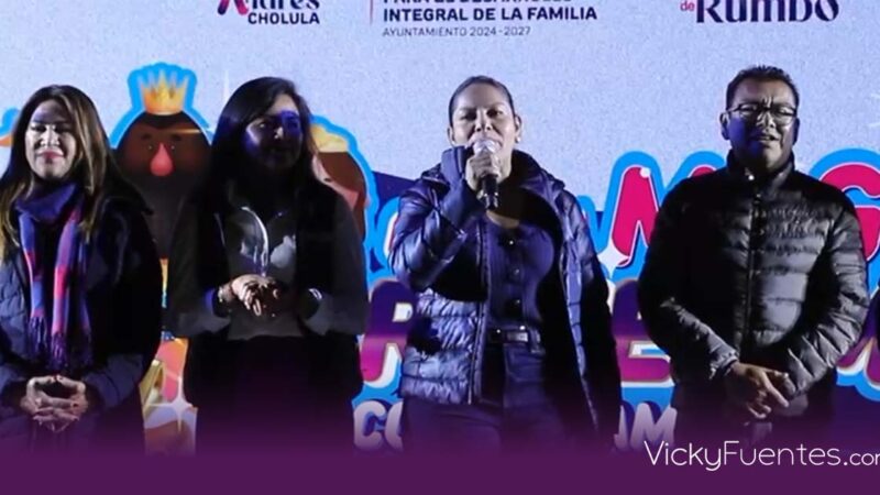 Lupita Cuautle encabeza el Día de Reyes en San Andrés Cholula para fortalecer la unión familiar