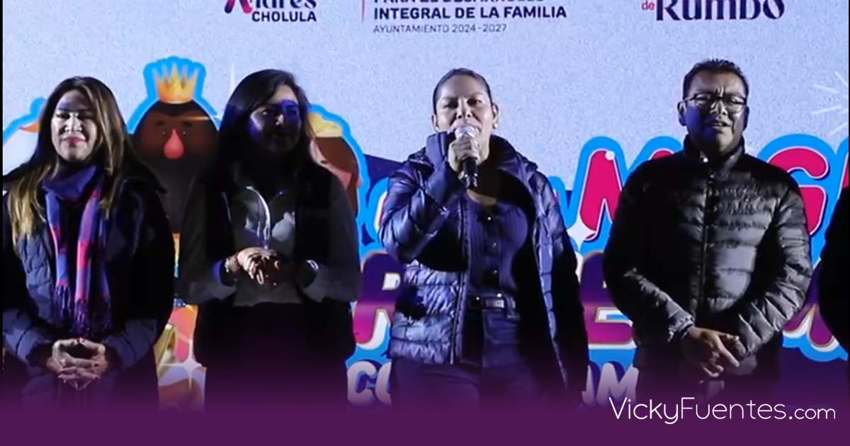 Lupita Cuautle encabeza el Día de Reyes en San Andrés Cholula para fortalecer la unión familiar