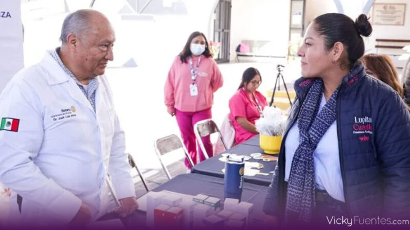Lupita Cuautle impulsa jornada de prevención de enfermedades en San Rafael Comac