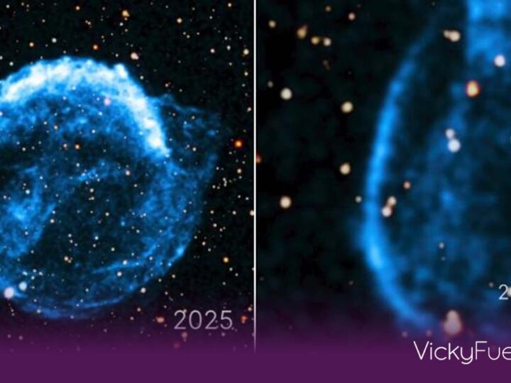 NASA capta en video 25 años de la expansión de la supernova de Kepler