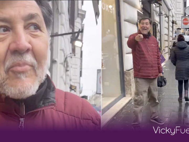 Gerardo Fernández Noroña es increpado en centro comercial de lujo en Roma