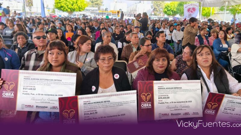 Puebla invertirá mil 500 mdp en urbanización y agua mediante obra comunitaria en 2026