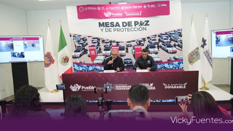 Puebla reduce 18.18% la incidencia delictiva con el nuevo modelo de seguridad de Pepe Chedraui
