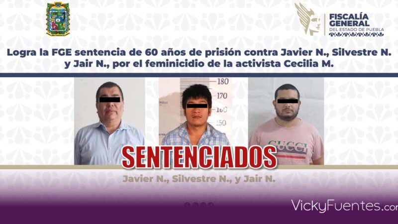 Sentencian a 60 años de cárcel a los responsables del feminicidio de Cecilia Monzón