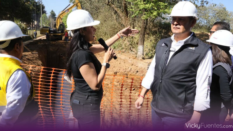 Gobierno de Puebla invierte 24 mdp en colector pluvial y drenaje en Zacatlán