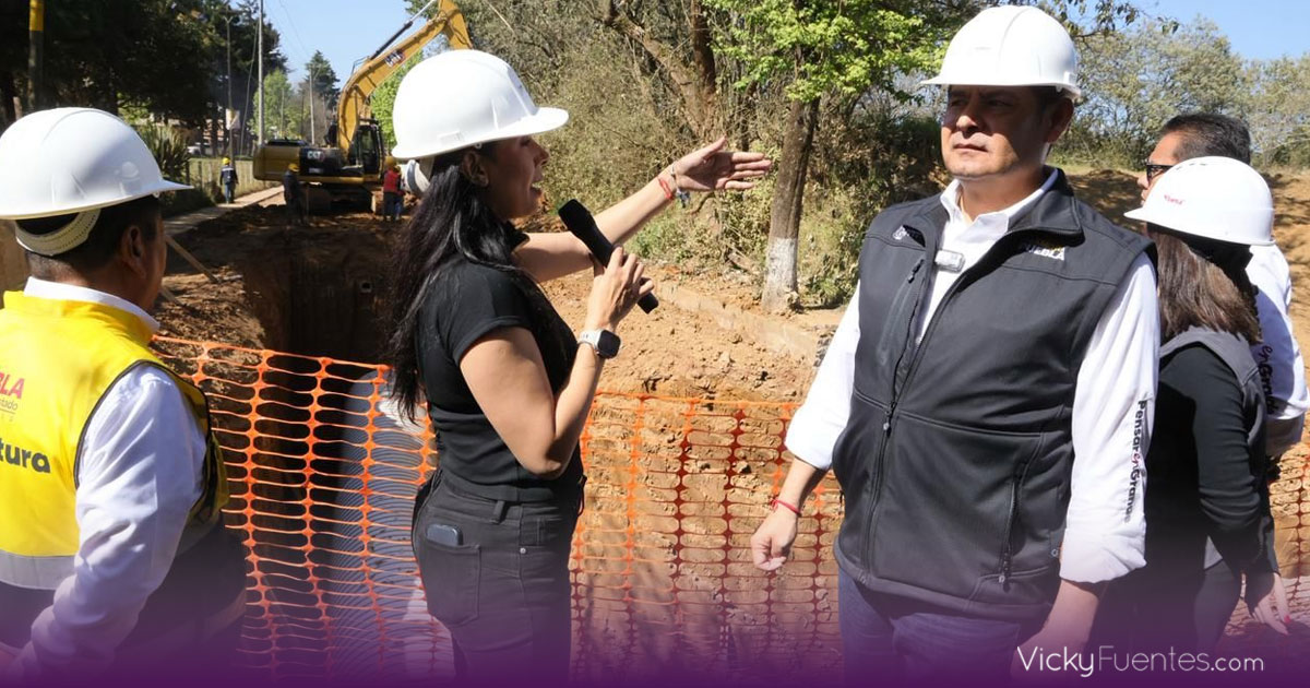 Gobierno de Puebla invierte 24 mdp en colector pluvial y drenaje en Zacatlán